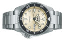Seiko 5 Sports SKX Automatic Cream Dial Silver Steel Strap Watch For Men - SRPK31K1